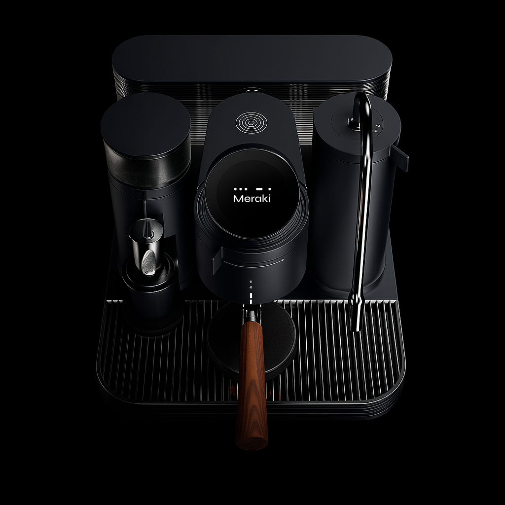 Ekspres do kawy Meraki Sokani Espresso Cappuccino Chefman Pro Plus 6 w 1 na dotyk